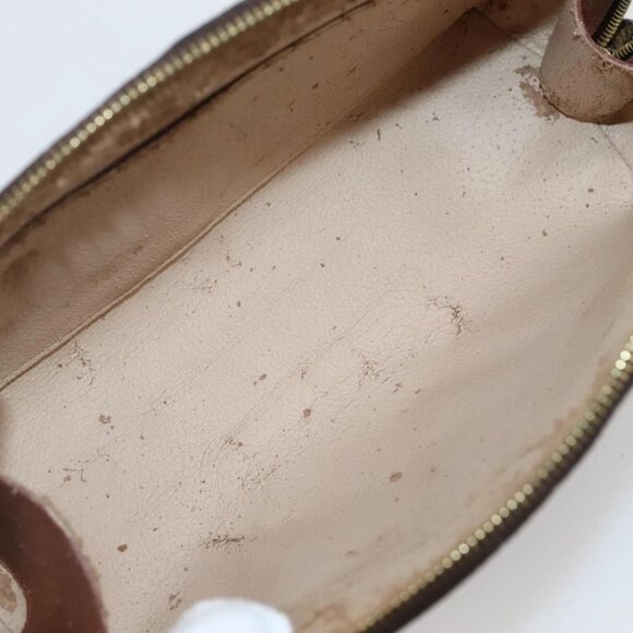 LOUIS VUITTON Monogram Trousse Demi Ronde Cosmetic Pouch LV Auth - Picture 15 of 16